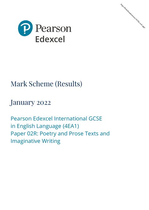 pearson edexcel marks